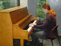 Lauren McGarry playing piano